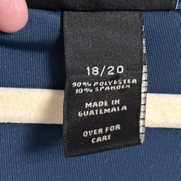 Lane Bryant Dress 18/20 Blue Velvet Long Sleeve Party Cocktail Holiday Boho - Picture 8 of 10